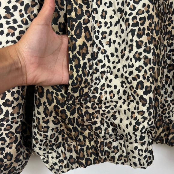 NWT Anthropologie Leopard Print Full Zip  Bomber Jacket SZ  XL - Picture 8 of 15